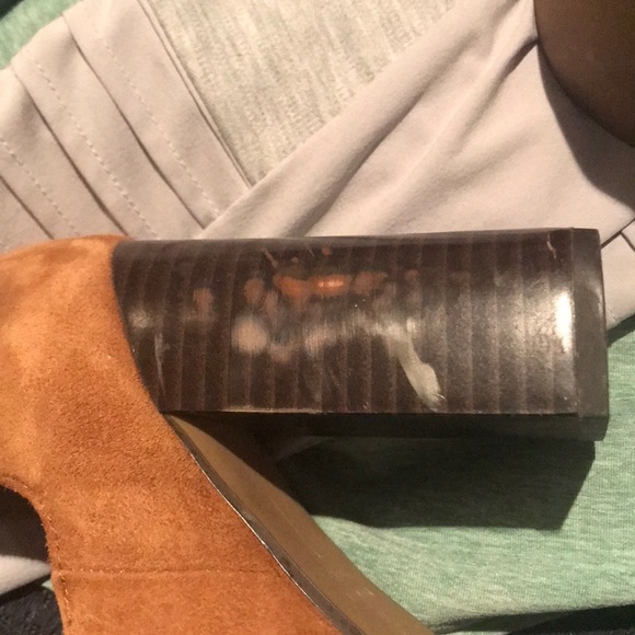 👠Zara Women Brown Suede Open Toe Ankle Boot BF36 - Picture 3 of 3